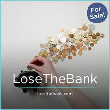 LoseTheBank.com - Creative brandable domain for sale