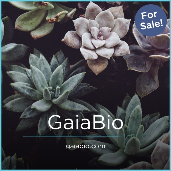 GaiaBio.com - Creative domains for sale