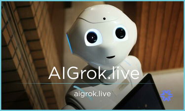 AIGrok.live - Creative brandable domain for sale
