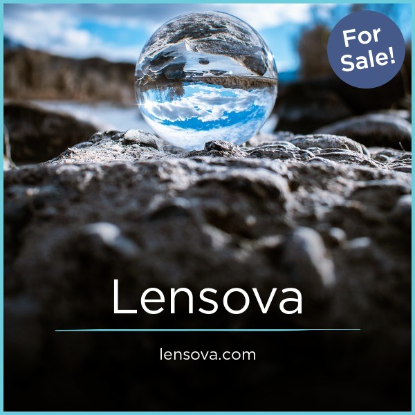 Lensova.com - Creative premium domain marketplace