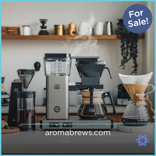 AromaBrews.com - Creative premium domain names for sale