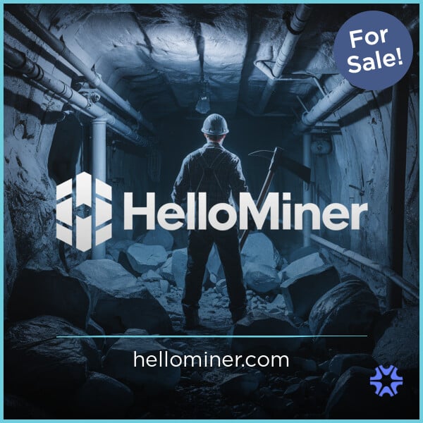 HelloMiner.com - Catchy premium domain names for sale