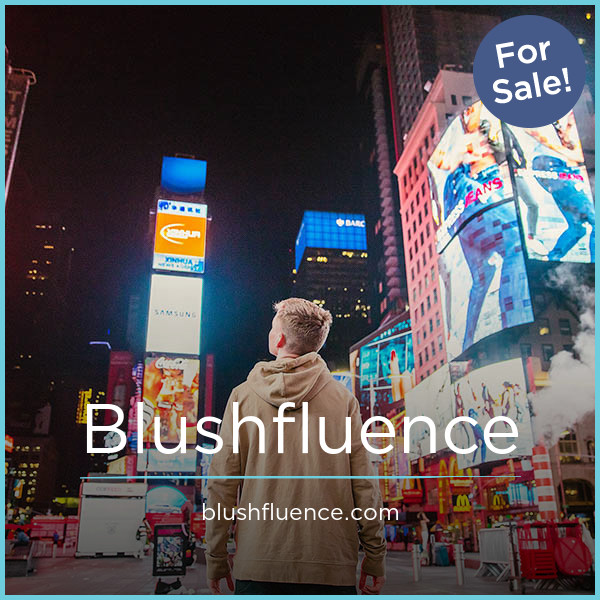 Blushfluence.com - Unique premium domains for sale