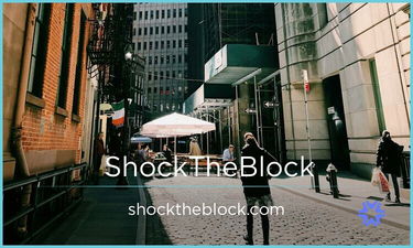 ShockTheBlock.com - Creative brandable domain for sale