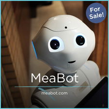 MeaBot.com - Creative brandable domain for sale
