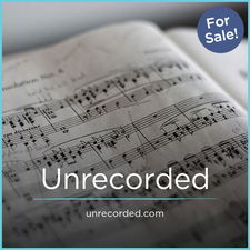 Unrecorded.com - Creative brandable domain for sale