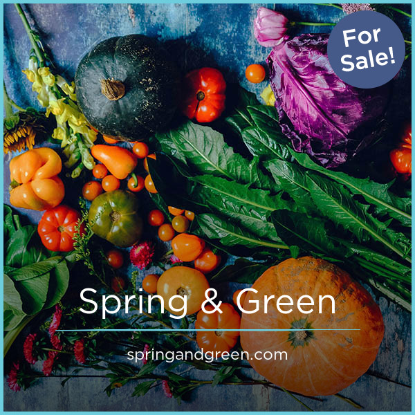 SpringAndGreen.com - buying Unique premium names