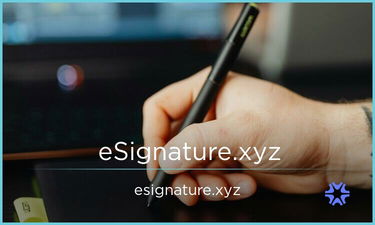 eSignature.xyz - Creative brandable domain for sale