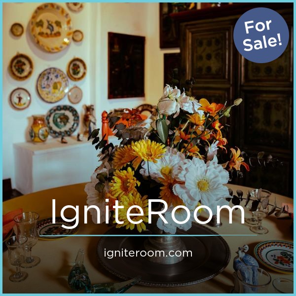IgniteRoom.com - Unique premium domain names for sale
