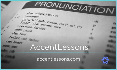 AccentLessons.com - Creative brandable domain for sale