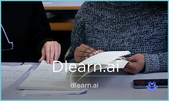 Dlearn Dlearn.ai — Premium Domain For Sale | Atom