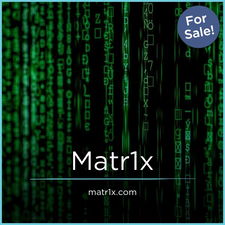 Matr1x.com - Creative brandable domain for sale