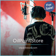OilPaintStore.com - Creative brandable domain for sale