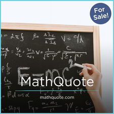 MathQuote.com - Great premium domains for sale