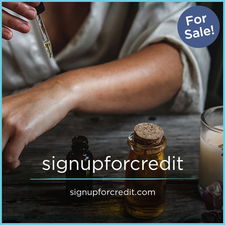 SignUpForCredit.com - Creative brandable domain for sale