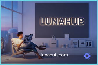 LunaHub.com - Creative brandable domain for sale