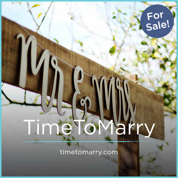 TimeToMarry.com - buying Creative premium names