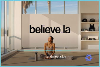 Believe.la - Creative brandable domain for sale
