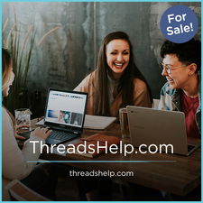 ThreadsHelp.com - Creative brandable domain for sale
