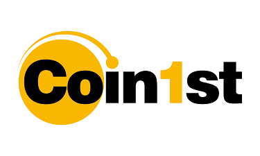 Coin1st.com - Creative brandable domain for sale