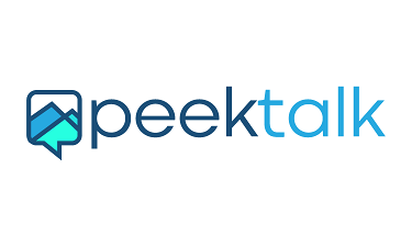 PeekTalk.com - Creative brandable domain for sale