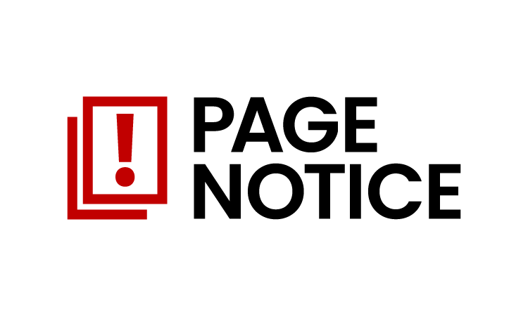 PageNotice.com - Creative brandable domain for sale