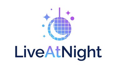 LiveAtNight.com - Creative brandable domain for sale