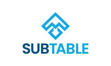SubTable.com - Creative brandable domain for sale