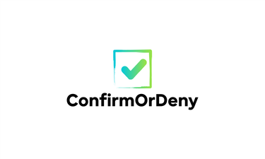 ConfirmOrDeny.com - Creative brandable domain for sale