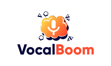 VocalBoom.com - Creative brandable domain for sale
