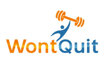 WontQuit.com - Creative brandable domain for sale