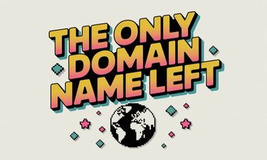TheOnlyDomainNameLeft.com - Creative brandable domain for sale
