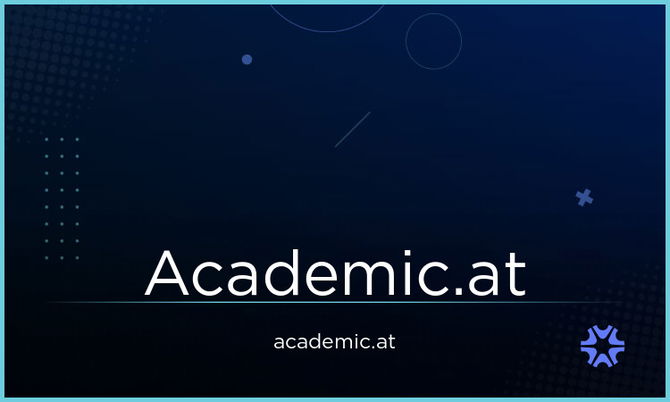 Academic.at — Premium Domain For Sale | Atom