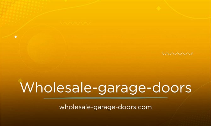 Wholesale-Garage-Doors.com is for sale