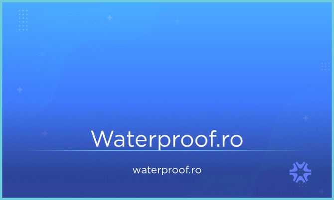 Waterproof.ro — Premium Domain For Sale | Atom