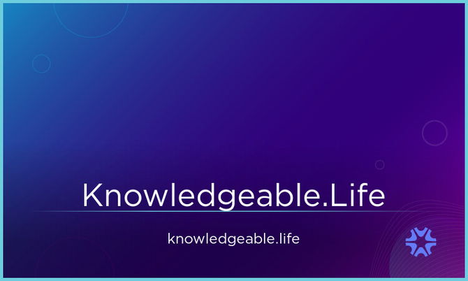 Knowledgeable.Life: The domain name Knowledgeable.Life is for sale