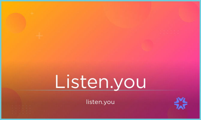 listen.you is for sale at Atom!