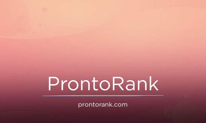 ProntoRank.com