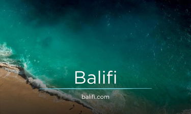Balifi.com - Creative brandable domain for sale