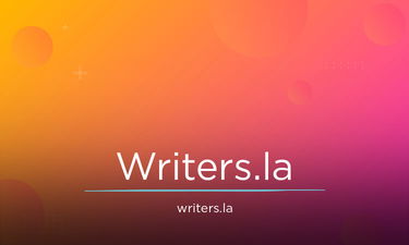 Writers.la - Creative brandable domain for sale