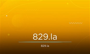 829.la - Creative brandable domain for sale