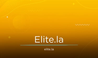 Elite.la - Creative brandable domain for sale