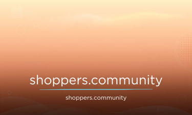 shoppers.community - Creative brandable domain for sale
