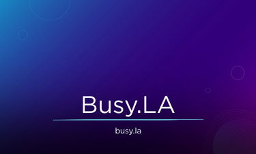 Busy.LA - Creative brandable domain for sale