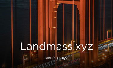 LandMass.xyz - Creative brandable domain for sale