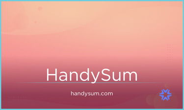 HandySum.com - Creative brandable domain for sale