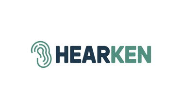 Hearken.com - Creative brandable domain for sale