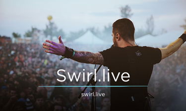 Swirl.live - Creative brandable domain for sale
