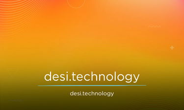 Desi.technology - Creative brandable domain for sale