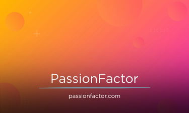 PassionFactor.com - Creative brandable domain for sale